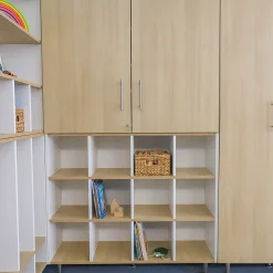 elevatED™ 12 Cubby Backpack Storage | Classroom Shelf with 12 Cubbies