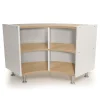 elevatED™ Curve Out Storage Cabinet | 27" High Modern Classroom Cabinet with Curved Back Design