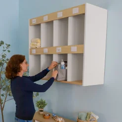 elevatED™ Diaper Bag Organizer | Wall-Mounted Storage with Eight Compartments