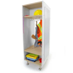 elevatED™ Dress Up Unit Station | Classroom Storage with Bench & Mirror