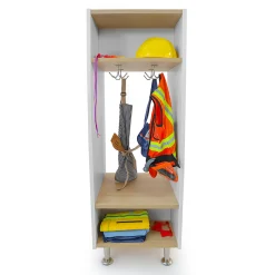 elevatED™ Dress Up Unit Station | Classroom Storage with Bench & Mirror