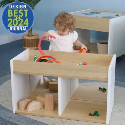 elevatED™ I-See-Me Toddler Mirror Cabinet | Shatterproof Acrylic Mirror and Built-In Storage