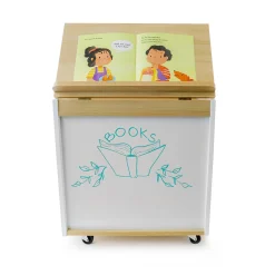 elevatED™ Mobile Big Book Holder | Classroom Book Storage with Retractable Easel