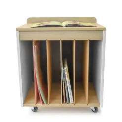 elevatED™ Mobile Big Book Holder | Classroom Book Storage with Retractable Easel