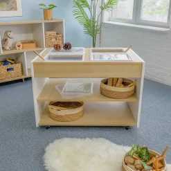 elevatED™ Mobile Sensory Table | Classroom Activity Table with Removable Trays