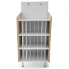 ElevatED™ Modern Classroom Mail & Message Center | White Oak Teacher Communication Hub with 24-Slot Organizer & Dry Erase Board