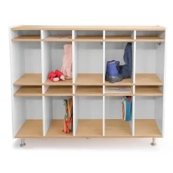 elevatED™ 10 Section Coat Locker | Modern Classroom Storage with Cubbies