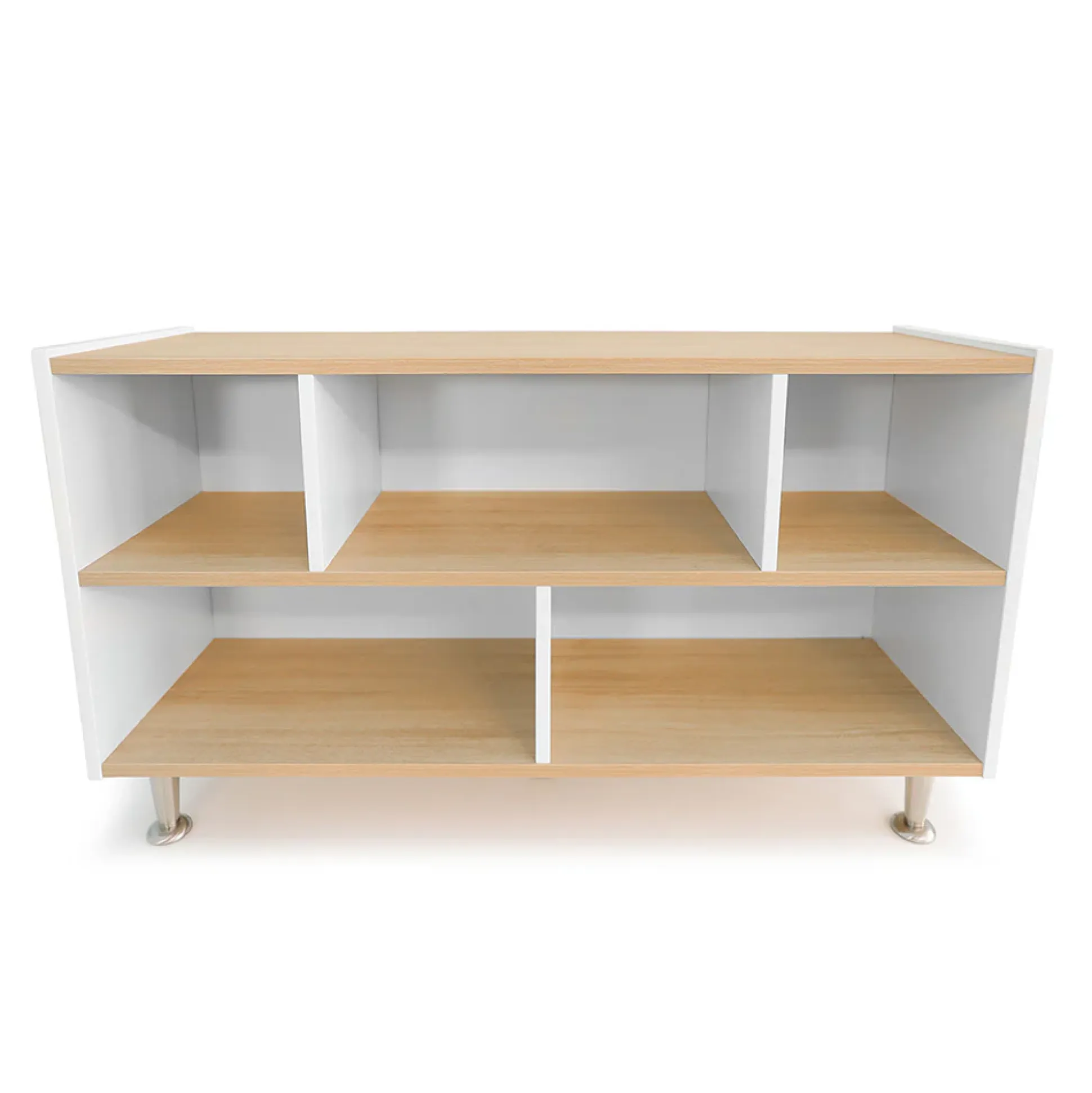 elevatED™ Storage Cabinet | 27" High Modern Preschool Storage Unit with Divided Shelves
