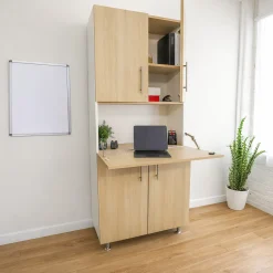 ElevatED™ Teacher Workstation Cabinet | Modern Classroom Desk & Storage Organizer