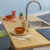 elevatED™ Toy Kitchen Island Breakfast Bar | Modern Play Kitchen with Stove, Sink, Dishwasher & Social Seating