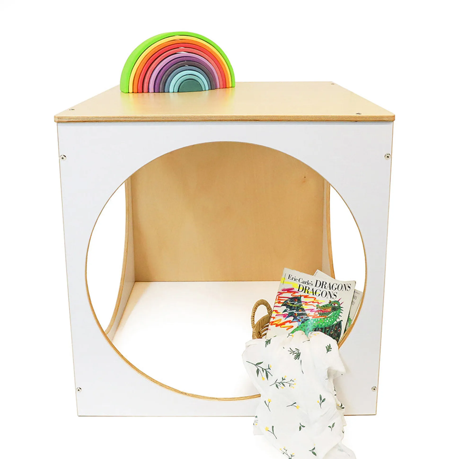 elevatED™ White Play House Cube | Modern Quiet Space Pod