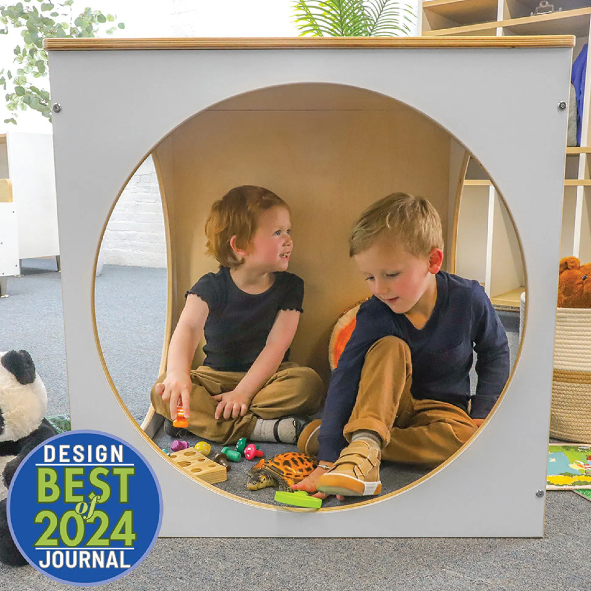 elevatED™ White Play House Cube | Modern Quiet Space Pod