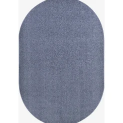 Endurance Oval Glacier Blue Area Rug
