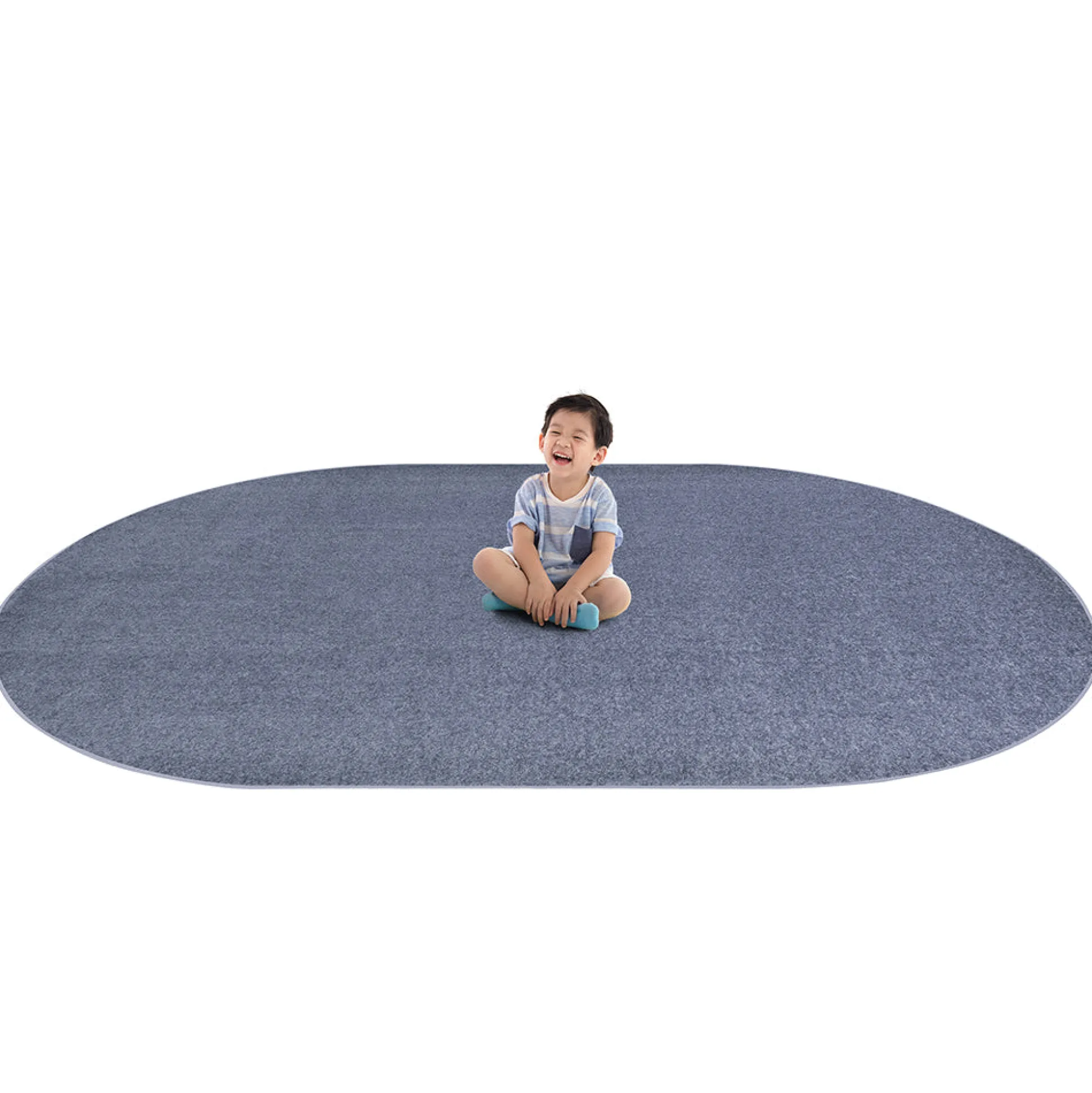Endurance Oval Glacier Blue Area Rug