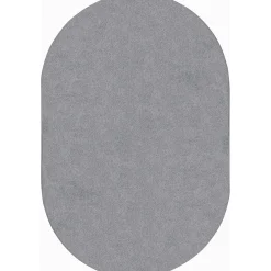 Endurance Oval Silver Area Rug