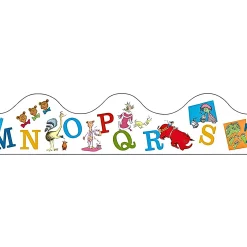 Eureka Dr. Seuss ABC Alphabet Scalloped Bulletin Board Deco Trim Border, 12-Pack