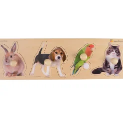 Extra Wide Knobbed Puzzle - Pets