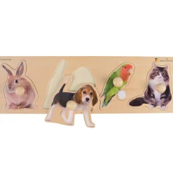 Extra Wide Knobbed Puzzle - Pets