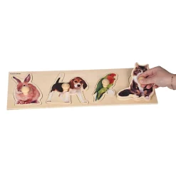 Extra Wide Knobbed Puzzle - Pets