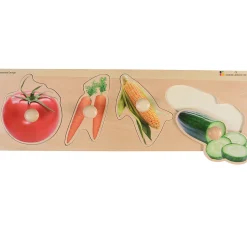 Extra Wide Knobbed Puzzle - Vegetables