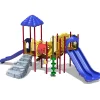 Falcon's Roost Playground Structure | Inclusive Multi-Activity Climber with Double & Single Slides