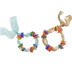 Fancy Stringing Rings Creative Craft Set | Colorful Jewelry Making, Mosaic & Sensory Play Rings