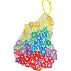 Fancy Stringing Rings Creative Craft Set | Colorful Jewelry Making, Mosaic & Sensory Play Rings