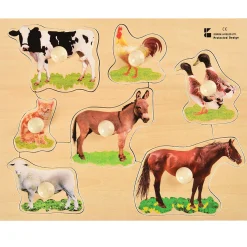 Farm Animals Knob Puzzle