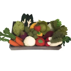 Farm-to-Table Wool Felt Veggie Crate