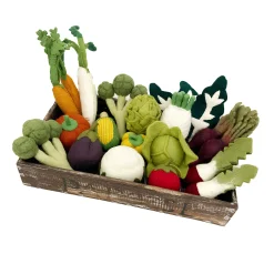 Farm-to-Table Wool Felt Veggie Crate