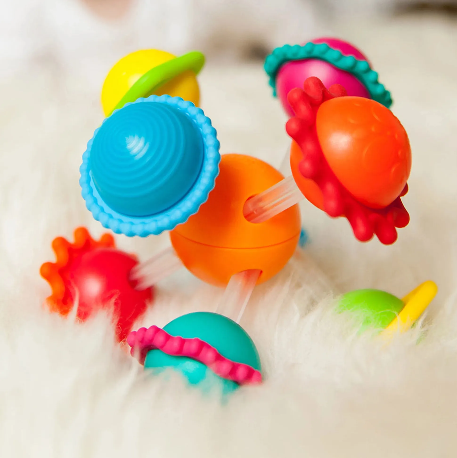 Fat Brain Toddler Sensory Toy Bundle | 9-Piece STEM & Fine Motor Development Set