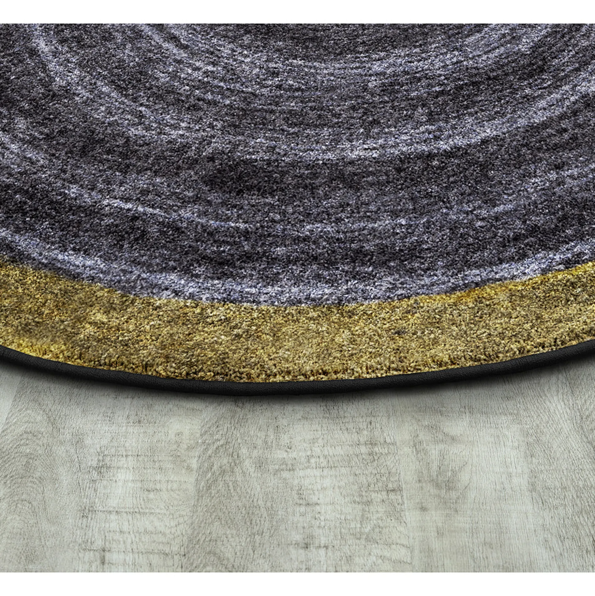 Feeling Natural Slate Circular Area Rug