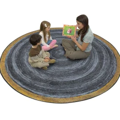 Feeling Natural Slate Circular Area Rug