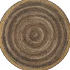 Feeling Natural Walnut Circular Area Rug