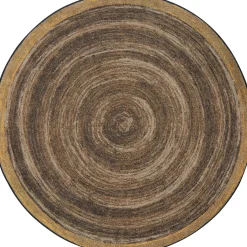 Feeling Natural Walnut Circular Area Rug