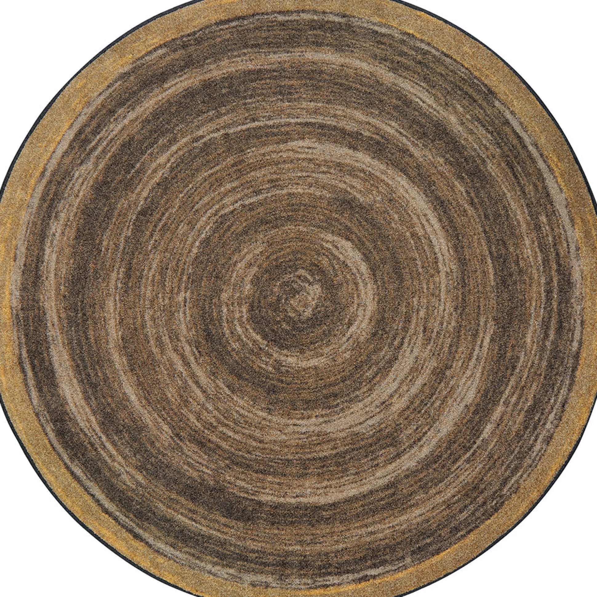 Feeling Natural Walnut Circular Area Rug