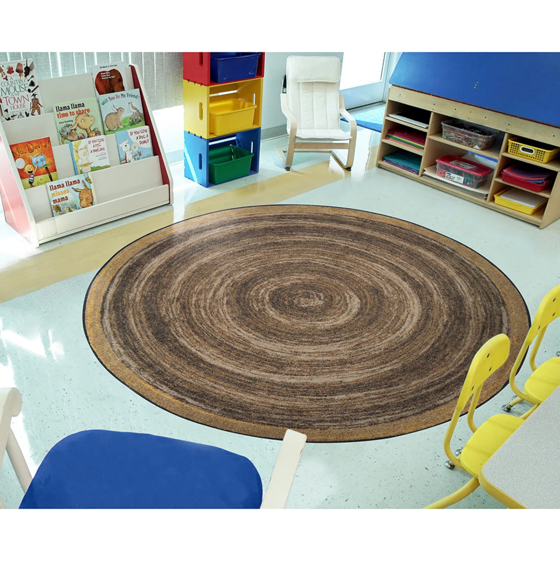 Feeling Natural Walnut Circular Area Rug