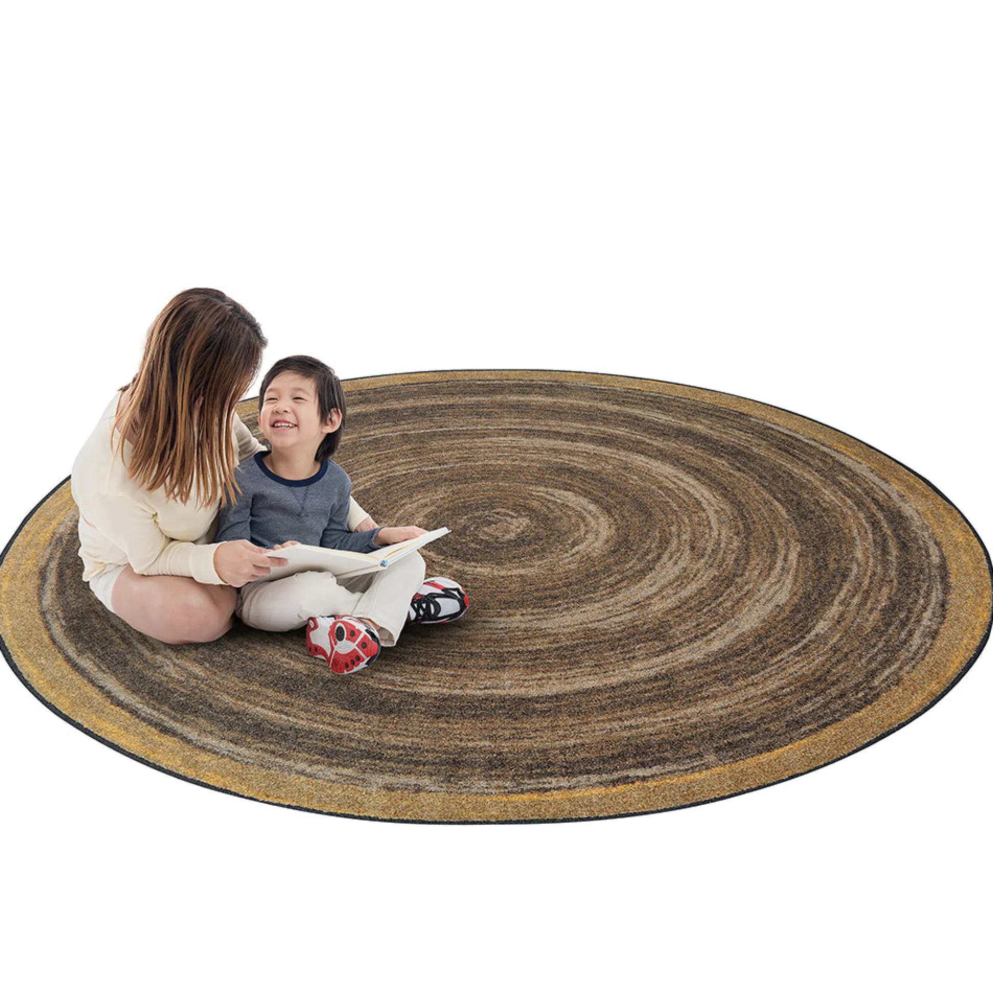 Feeling Natural Walnut Circular Area Rug