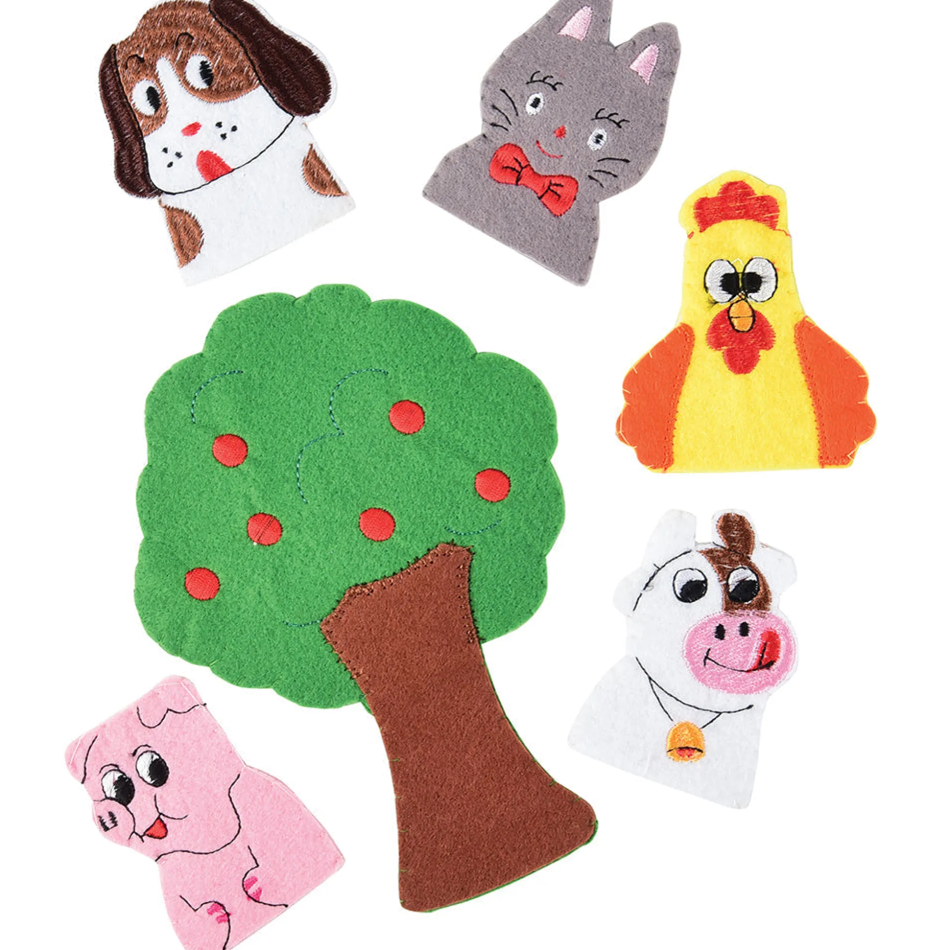 Fiddle-I-Fee Finger Puppet Set | 6-Piece Literacy & Fine Motor Skills Kit