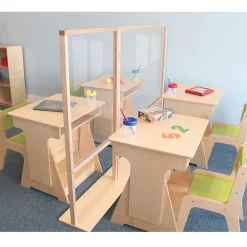 Floor Standing Acrylic Partition