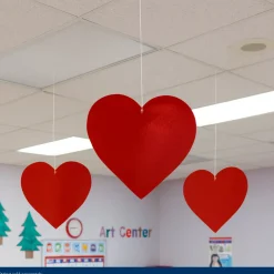 9" Foil Hearts – Set of 24 | Classroom Décor, Crafts & Celebration Displays
