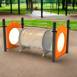 8' Freestanding See-Through Crawl Tunnel | Engaging Play Structure for Ages 2-12
