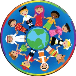 Friends Around the World 6' Round Rug