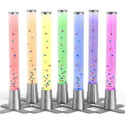 2ft LED Color Changing Bubble Tube Sensory Lamp with Floating Balls