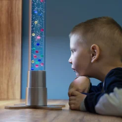 2ft LED Color Changing Bubble Tube Sensory Lamp with Floating Balls
