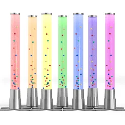 2ft LED Color Changing Bubble Tube Sensory Lamp with Floating Balls