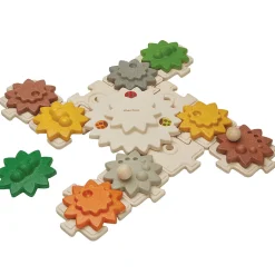 Gears and Puzzles Set | Eco-Friendly 24-Piece Wooden Toy
