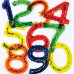 Gel Numbers Squishy Fidget | Soft, Glittery Sensory Number Set