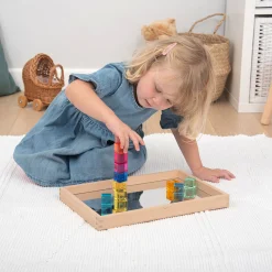 Gem Cubes 10-Piece Set | Colorful Acrylic Blocks for Light Play & Sensory Learning