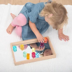Gem Cubes 10-Piece Set | Colorful Acrylic Blocks for Light Play & Sensory Learning